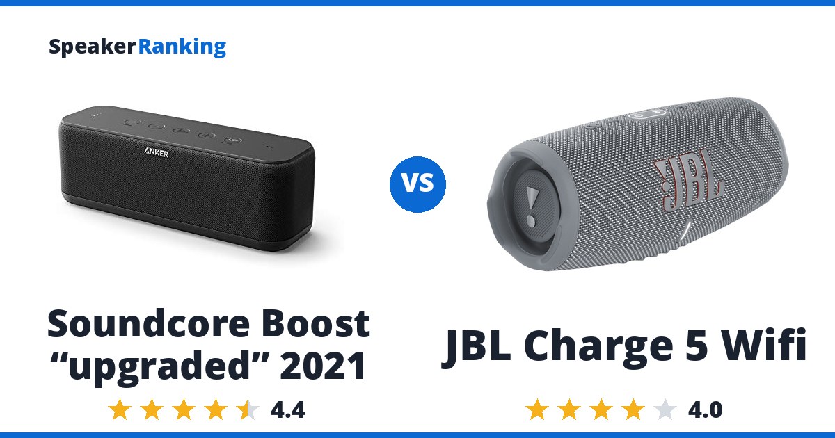 Soundcore Boost “upgraded” 2021 vs JBL Charge 5 Wifi