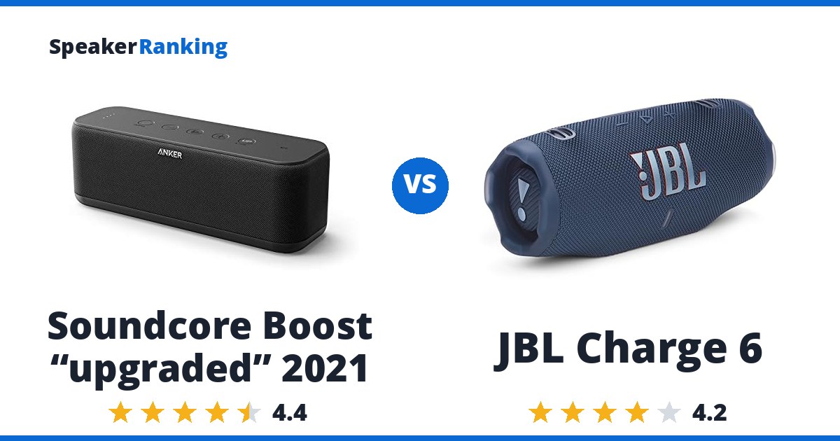 Soundcore Boost “upgraded” 2021 vs JBL Charge 6