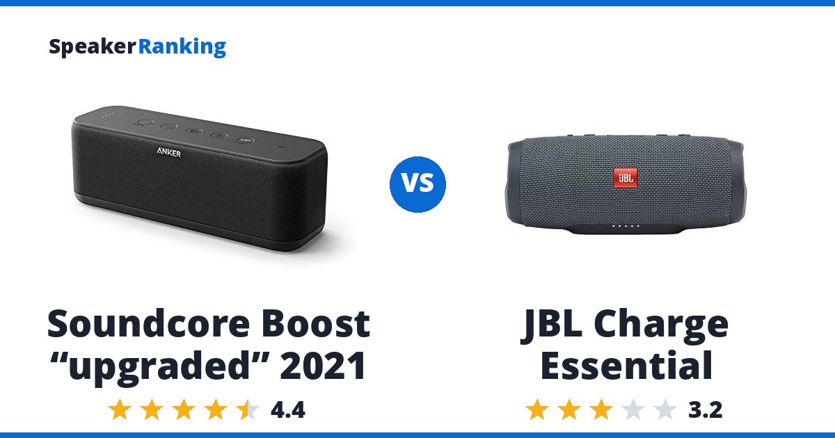 Soundcore Boost “upgraded” 2021 vs JBL Charge Essential
