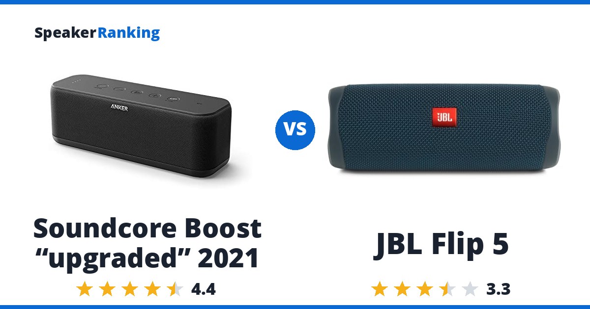 Soundcore Boost “upgraded” 2021 vs JBL Flip 5