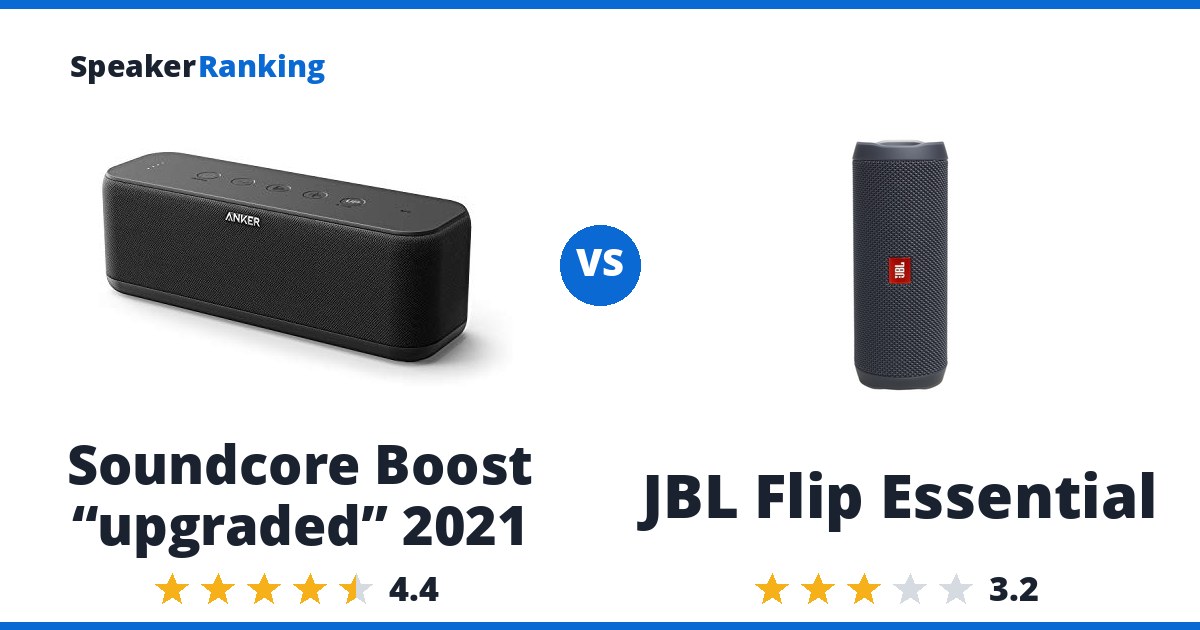 Soundcore Boost “upgraded” 2021 vs JBL Flip Essential