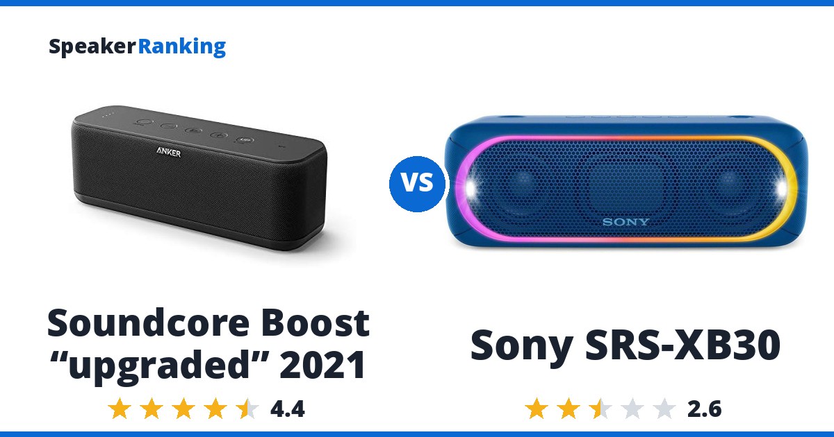 Soundcore Boost “upgraded” 2021 vs Sony SRS-XB30
