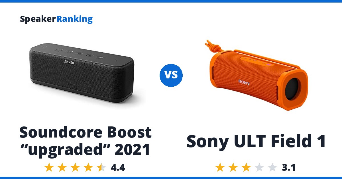 Soundcore Boost “upgraded” 2021 vs Sony ULT Field 1