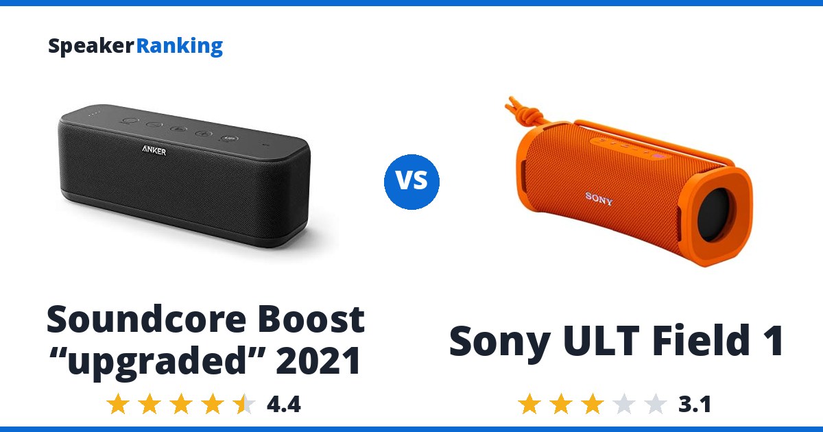 Soundcore Boost “upgraded” 2021 vs Sony ULT Field 1