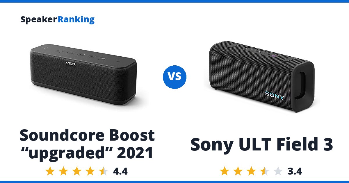 Soundcore Boost “upgraded” 2021 vs Sony ULT Field 3