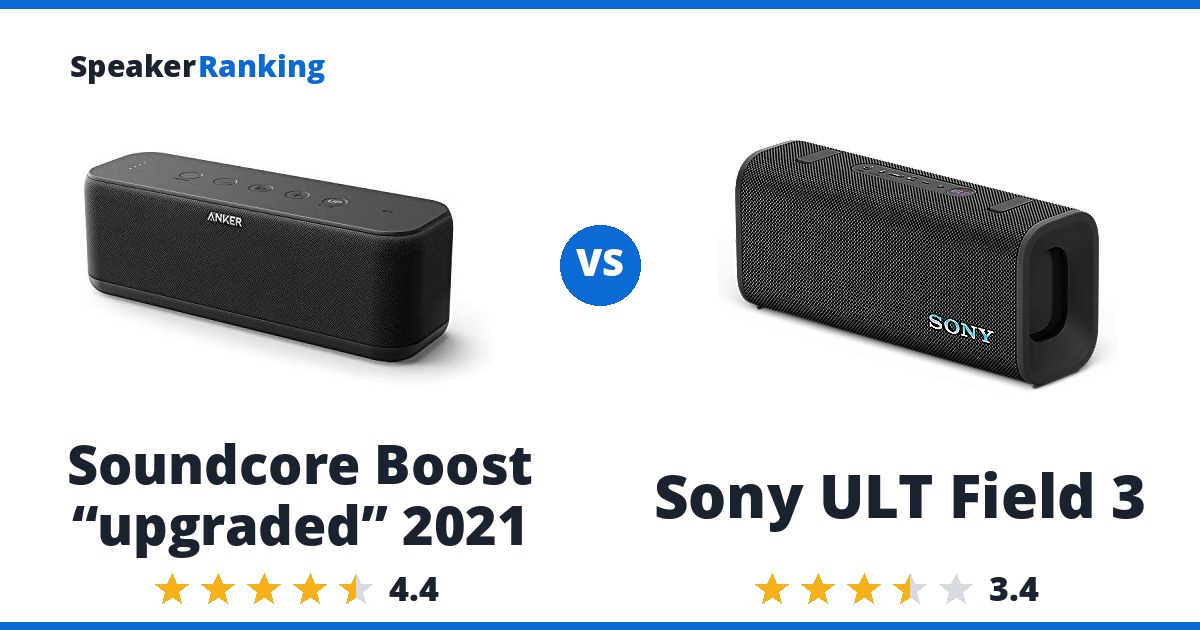 Soundcore Boost “upgraded” 2021 vs Sony ULT Field 3