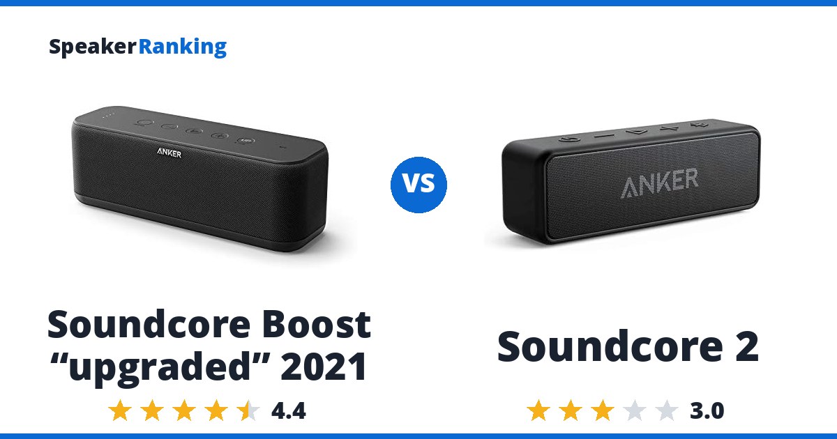 Soundcore Boost “upgraded” 2021 vs Soundcore 2