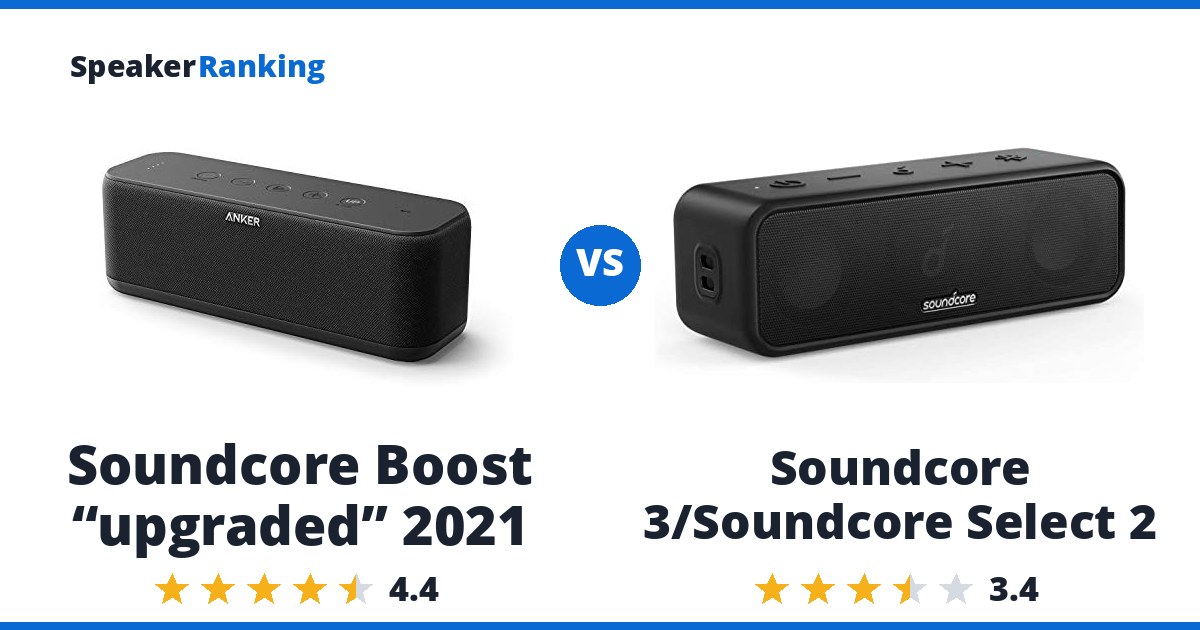 Soundcore Boost “upgraded” 2021 vs Soundcore 3/Soundcore Select 2