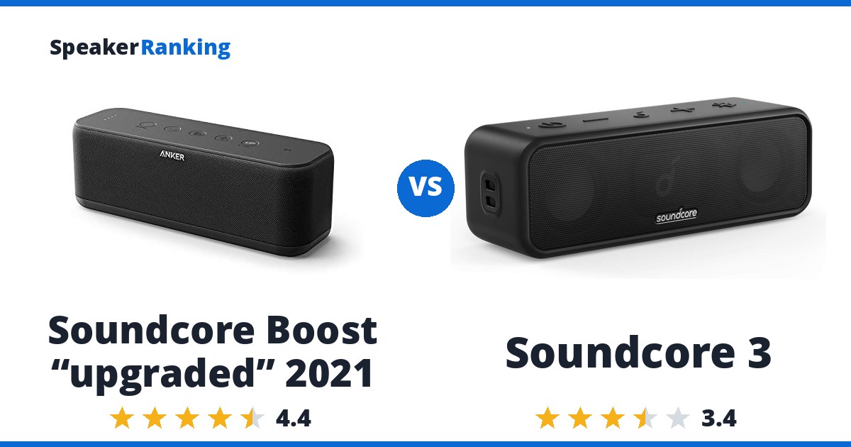 Soundcore Boost “upgraded” 2021 vs Soundcore 3