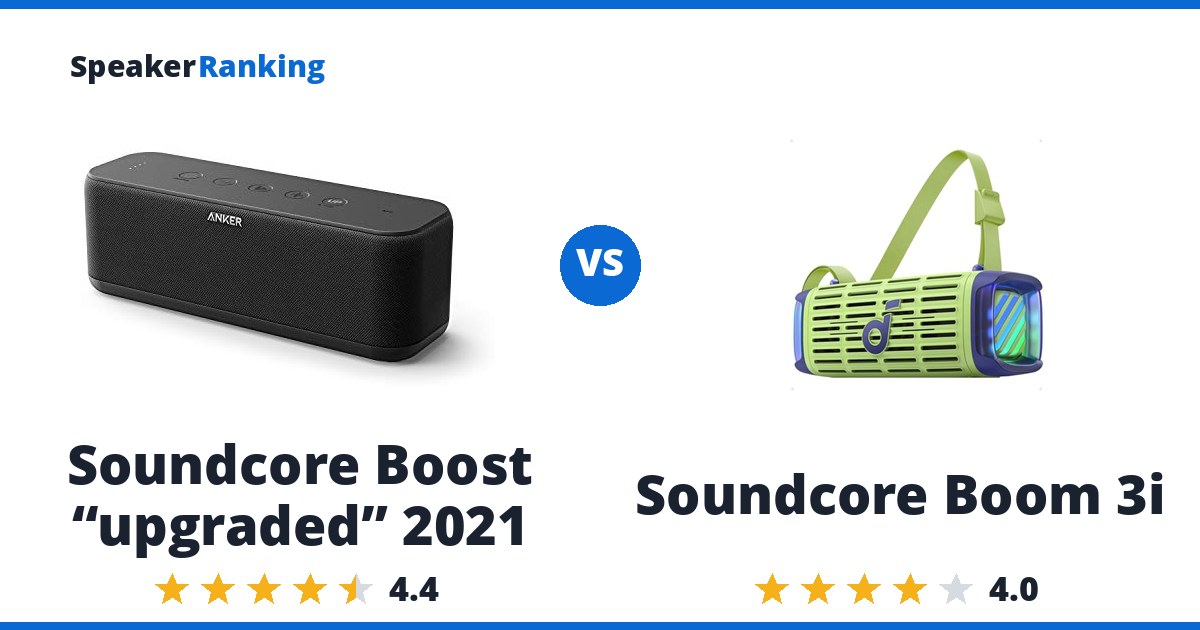 Soundcore Boost “upgraded” 2021 vs Soundcore Boom 3i