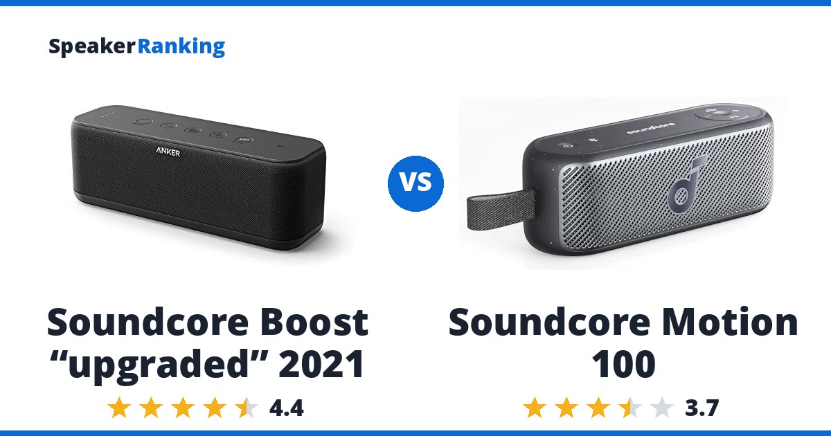 Soundcore Boost “upgraded” 2021 vs Soundcore Motion 100