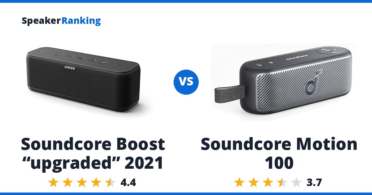 Soundcore Boost “upgraded” 2021 vs Soundcore Motion 100