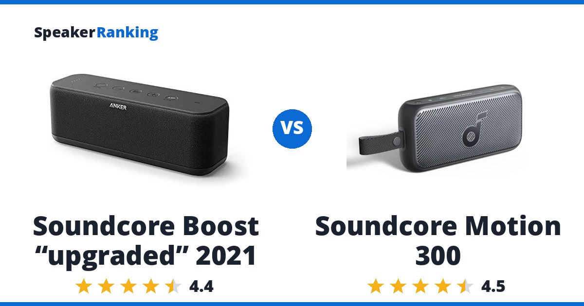 Soundcore Boost “upgraded” 2021 vs Soundcore Motion 300