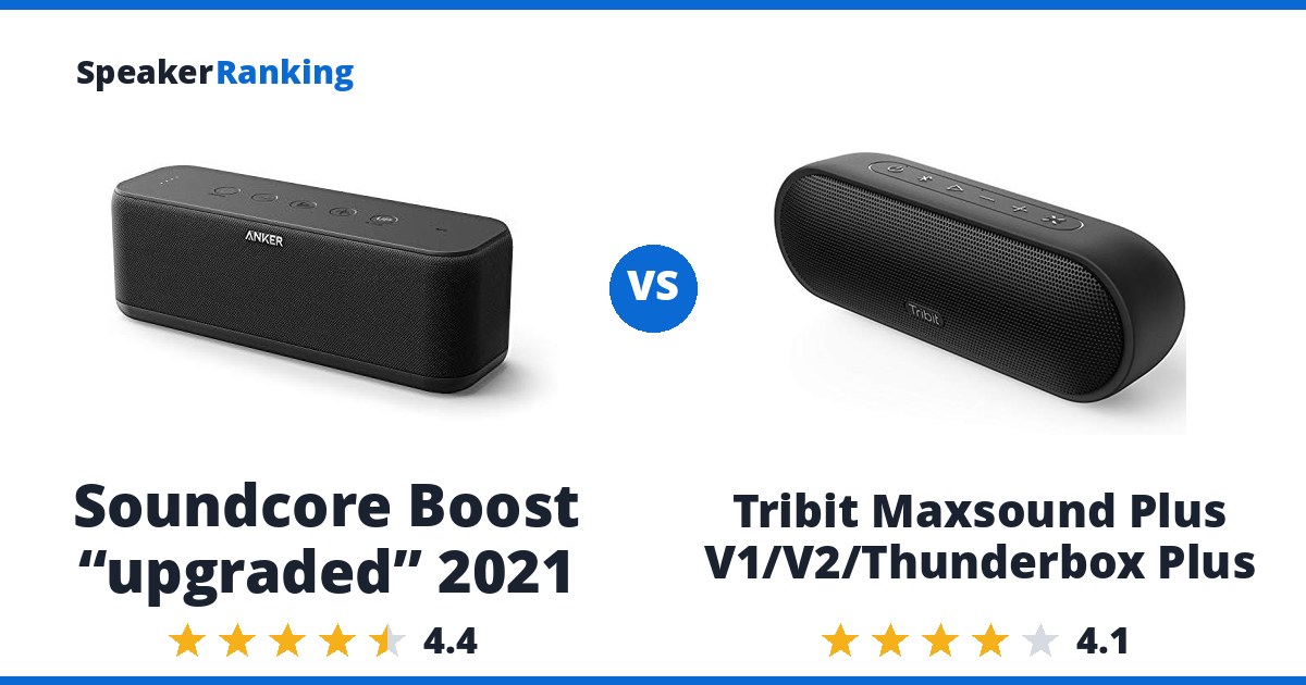 Soundcore Boost “upgraded” 2021 vs Tribit Maxsound Plus V1/V2/Thunderbox Plus