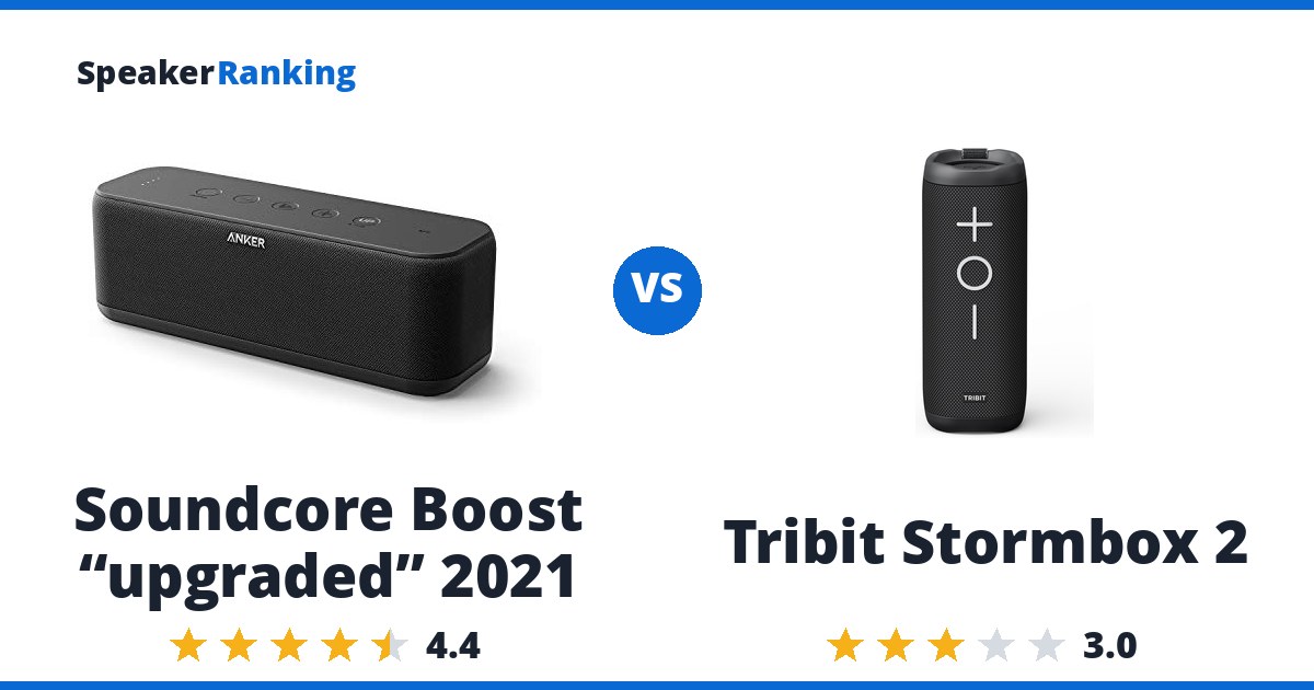 Soundcore Boost “upgraded” 2021 vs Tribit Stormbox 2