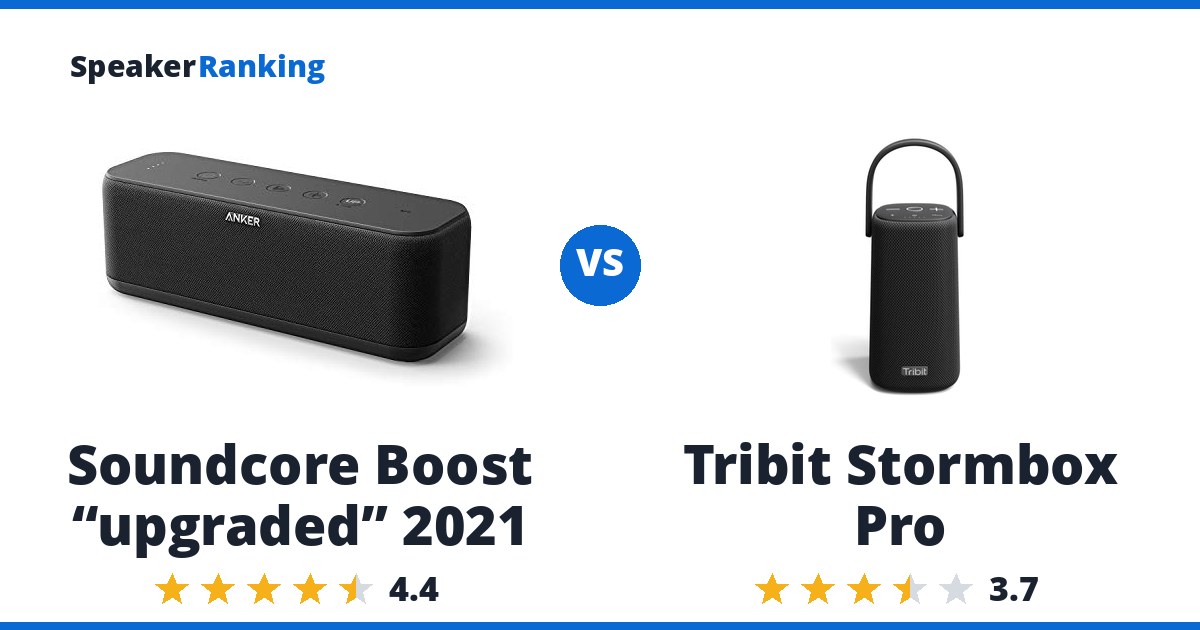 Soundcore Boost “upgraded” 2021 vs Tribit Stormbox Pro