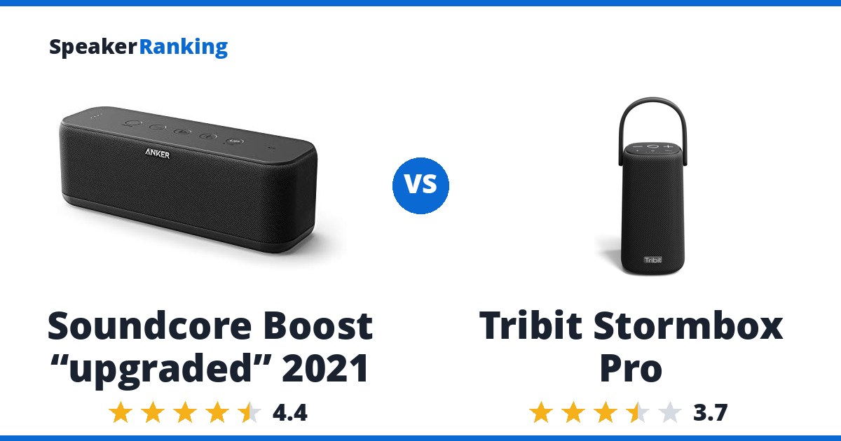 Soundcore Boost “upgraded” 2021 vs Tribit Stormbox Pro