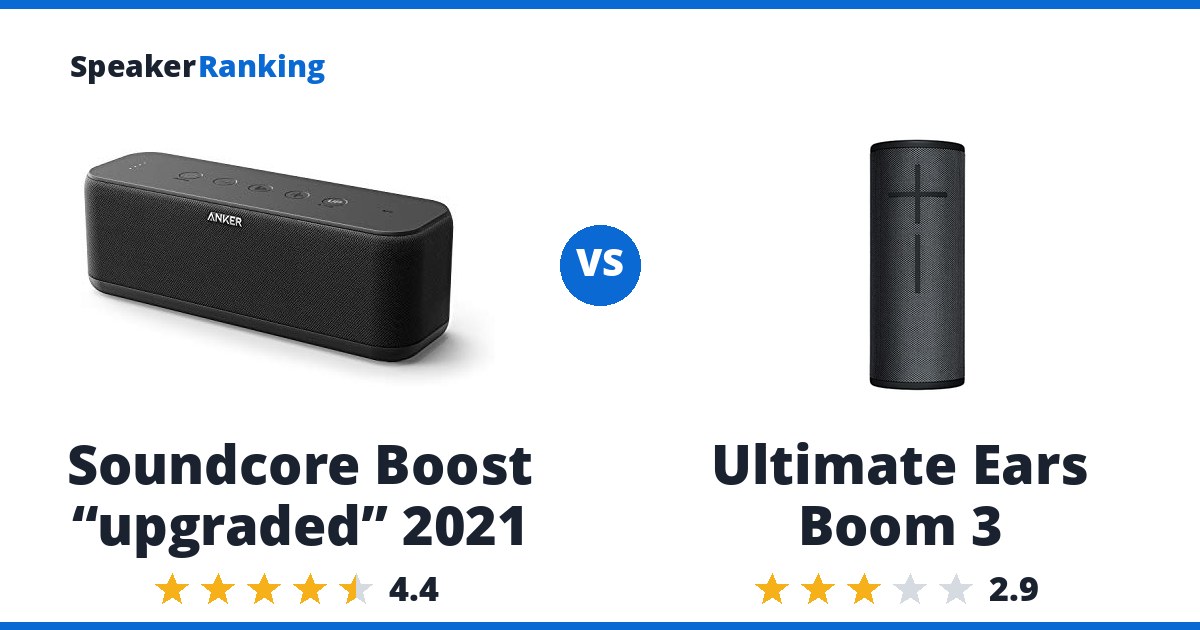 Soundcore Boost “upgraded” 2021 vs Ultimate Ears Boom 3