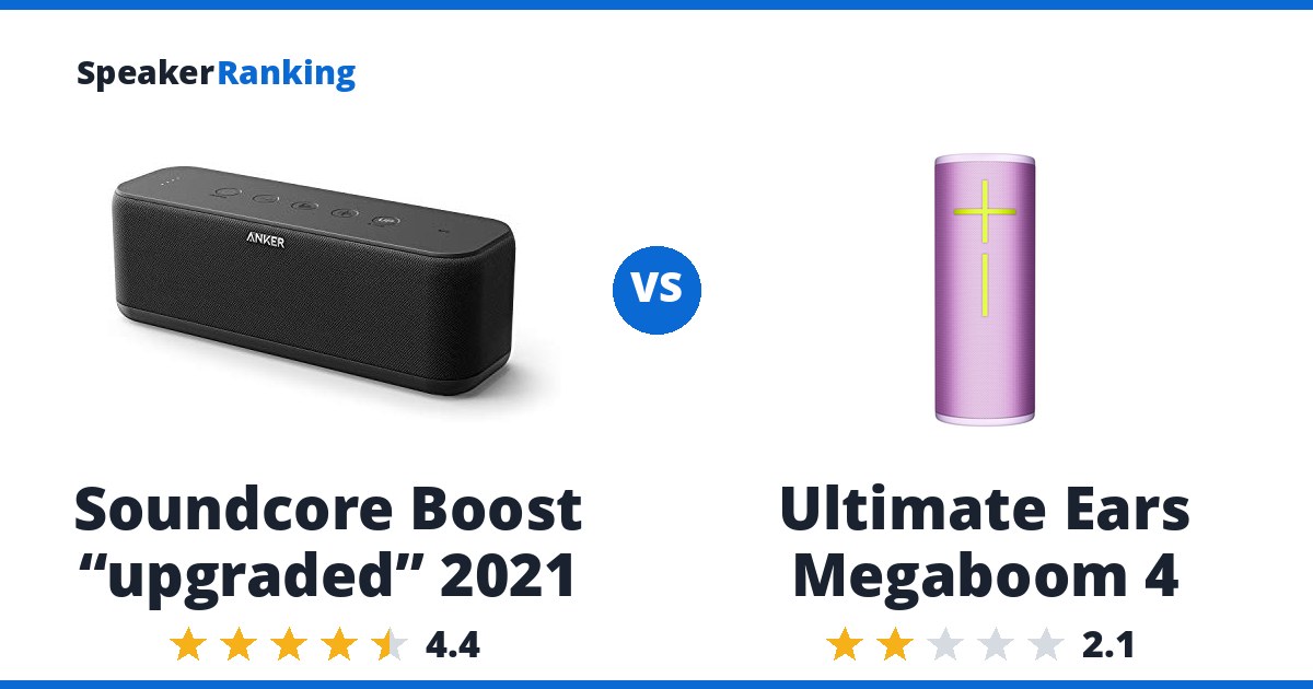 Soundcore Boost “upgraded” 2021 vs Ultimate Ears Megaboom 4