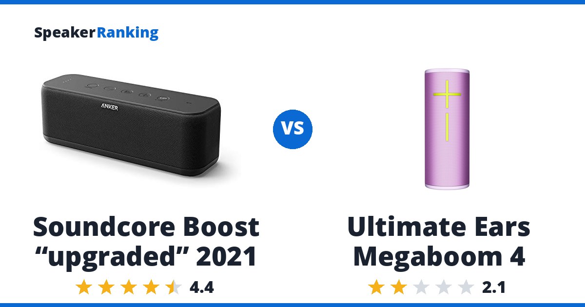 Soundcore Boost “upgraded” 2021 vs Ultimate Ears Megaboom 4