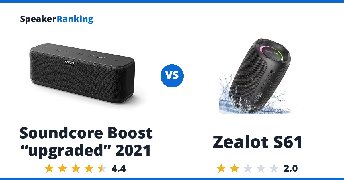 Soundcore Boost “upgraded” 2021 vs Zealot S61