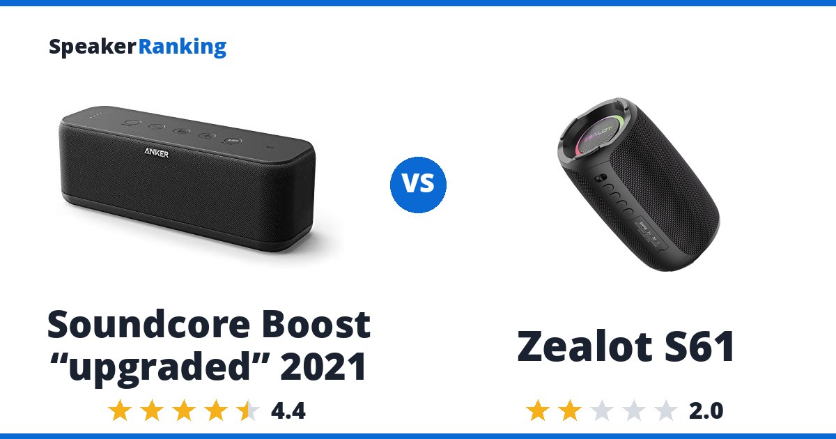 Soundcore Boost “upgraded” 2021 vs Zealot S61