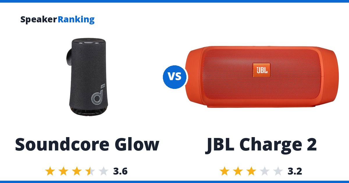 Soundcore Glow vs JBL Charge 2