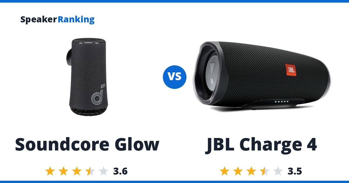 Soundcore Glow vs JBL Charge 4