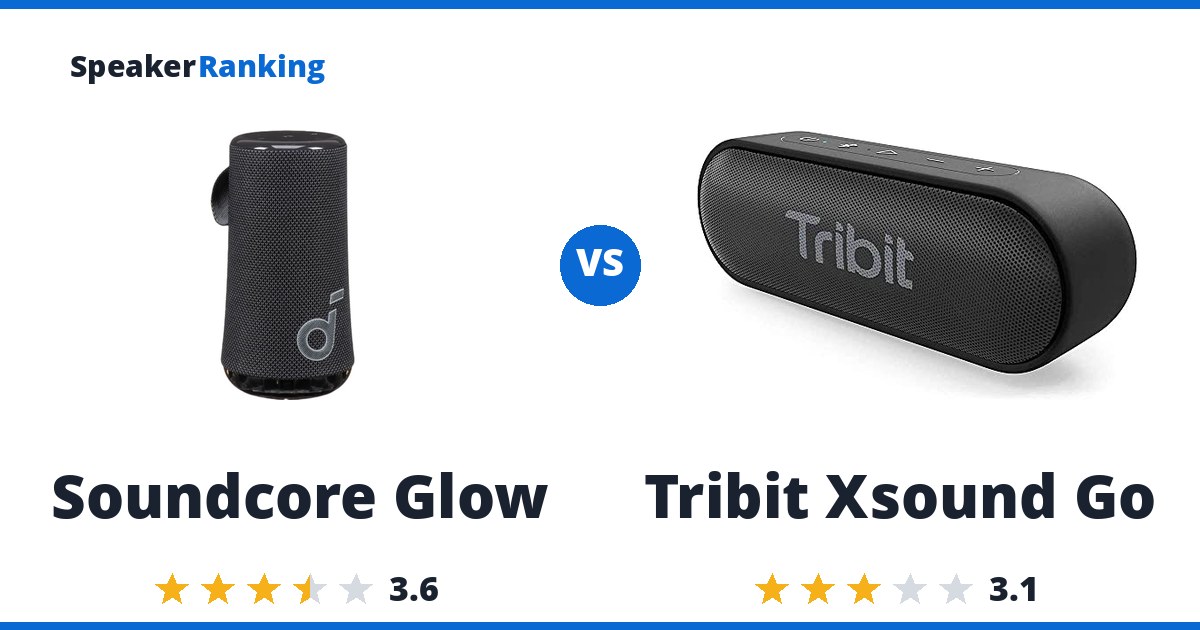 Soundcore Glow vs Tribit Xsound Go