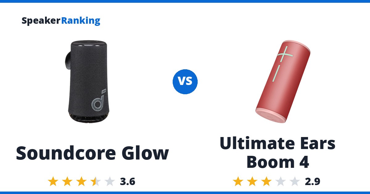 Soundcore Glow vs Ultimate Ears Boom 4