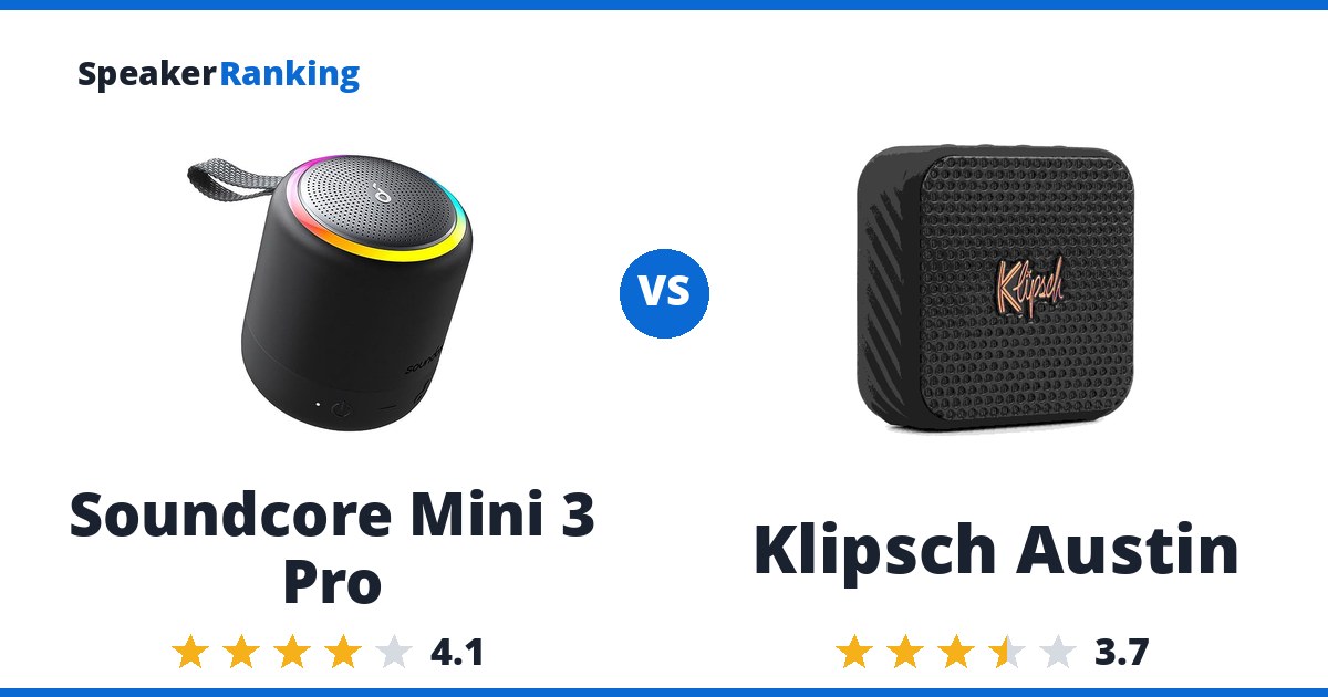 Soundcore Mini 3 Pro vs Klipsch Austin