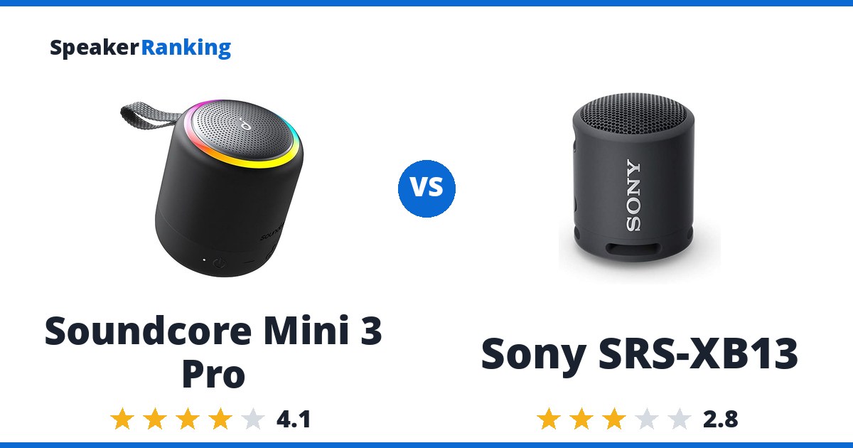 Soundcore Mini 3 Pro vs Sony SRS-XB13