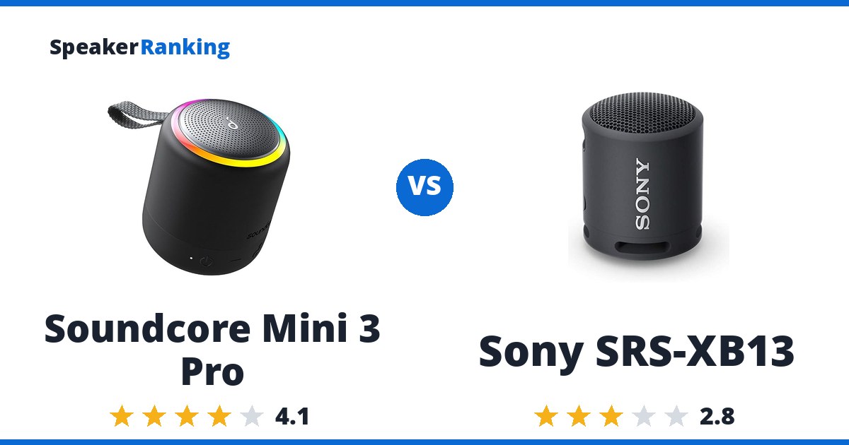 Soundcore Mini 3 Pro vs Sony SRS-XB13