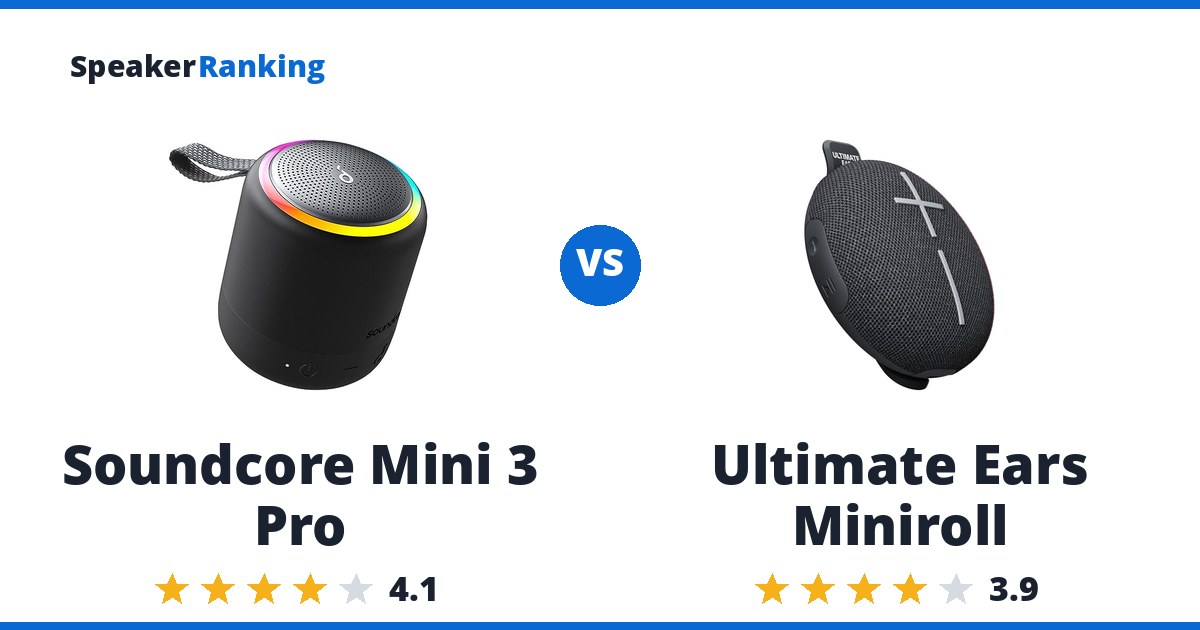 Soundcore Mini 3 Pro vs Ultimate Ears Miniroll