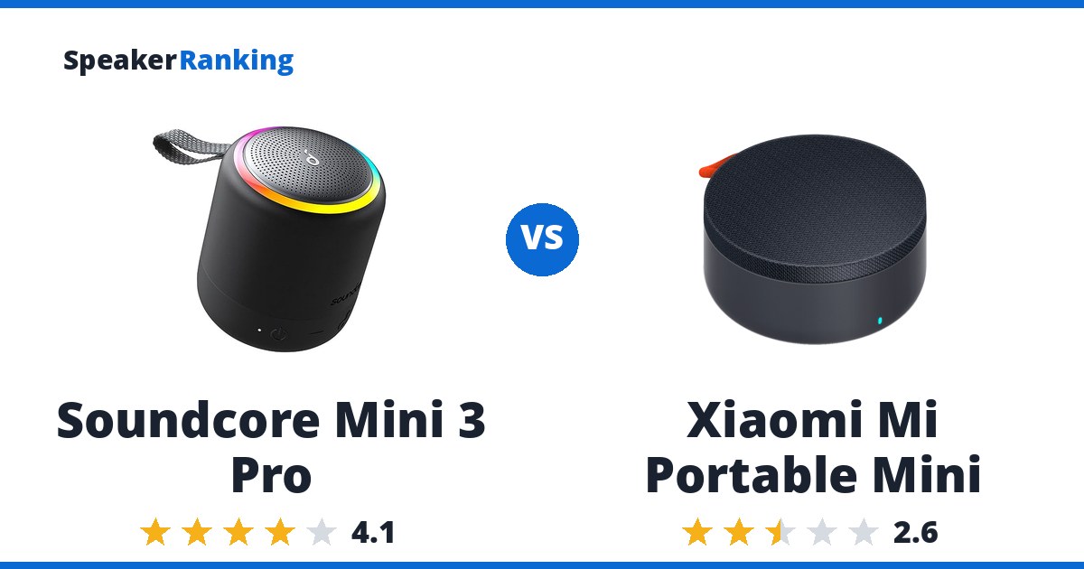 Soundcore Mini 3 Pro vs Xiaomi Mi Portable Mini