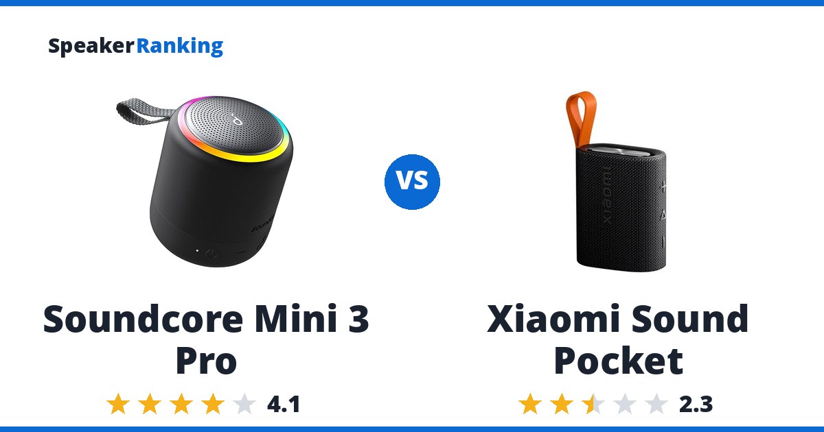 Soundcore Mini 3 Pro vs Xiaomi Sound Pocket