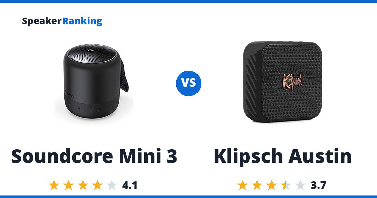 Soundcore Mini 3 vs Klipsch Austin