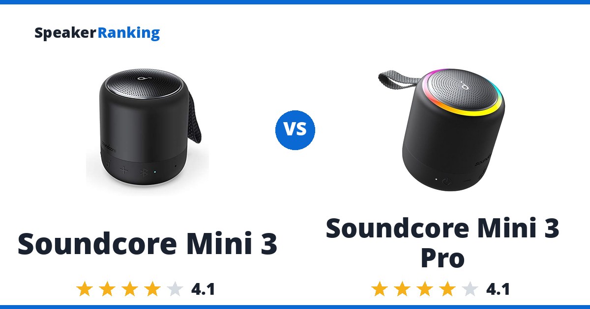 Soundcore Mini 3 vs Soundcore Mini 3 Pro