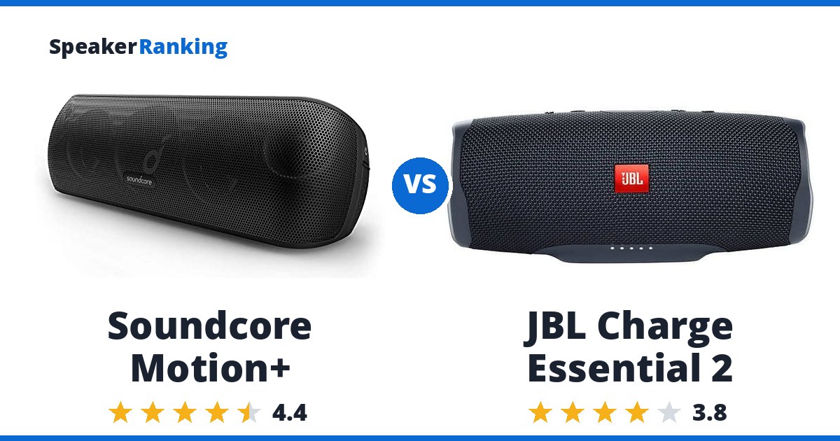 Soundcore Motion+ vs JBL Charge Essential 2