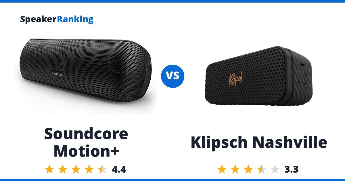 Soundcore Motion+ vs Klipsch Nashville