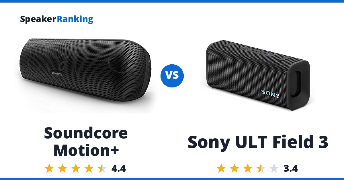 Soundcore Motion+ vs Sony ULT Field 3
