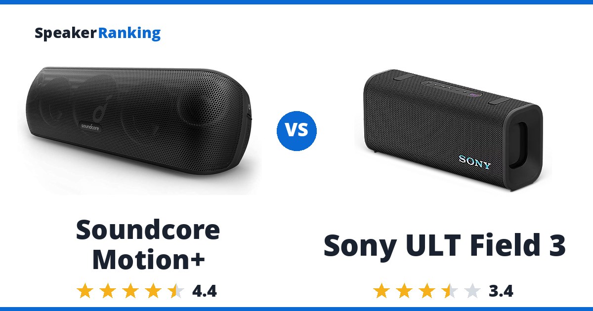 Soundcore Motion+ vs Sony ULT Field 3
