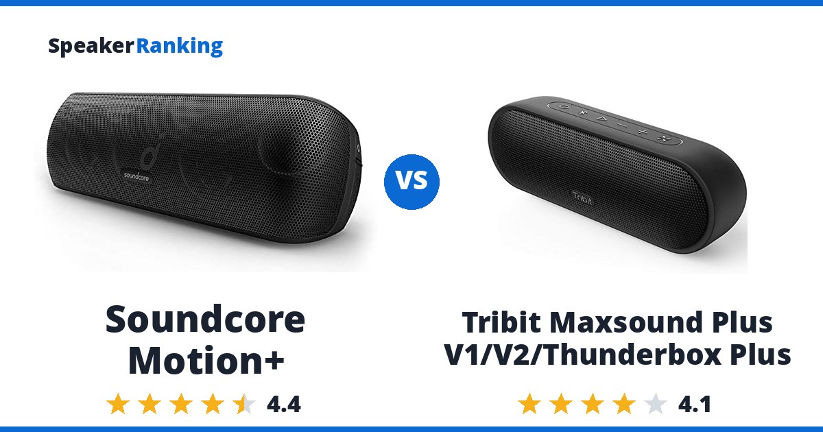 Soundcore Motion+ vs Tribit Maxsound Plus V1/V2/Thunderbox Plus