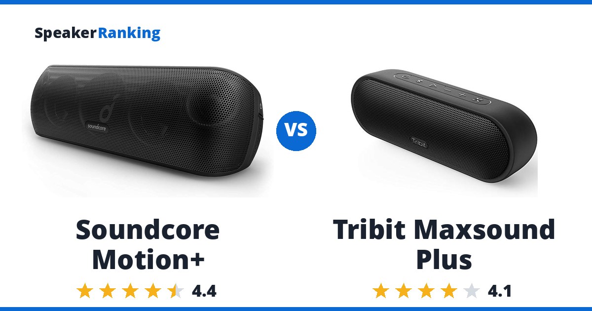 Soundcore Motion+ vs Tribit Maxsound Plus