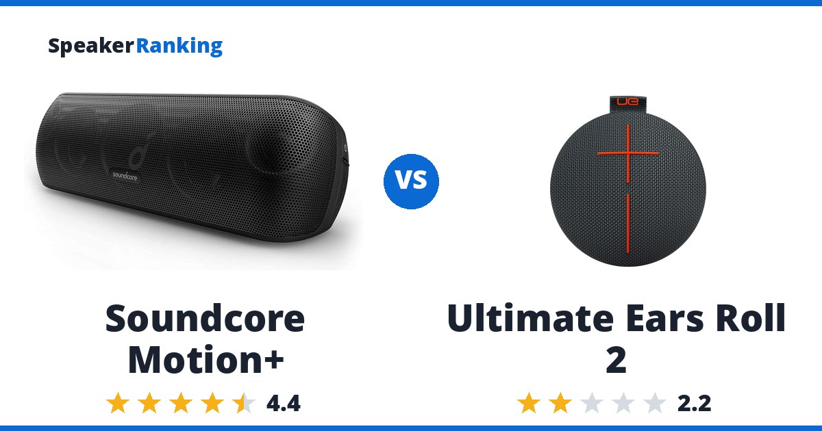 Soundcore Motion+ vs Ultimate Ears Roll 2