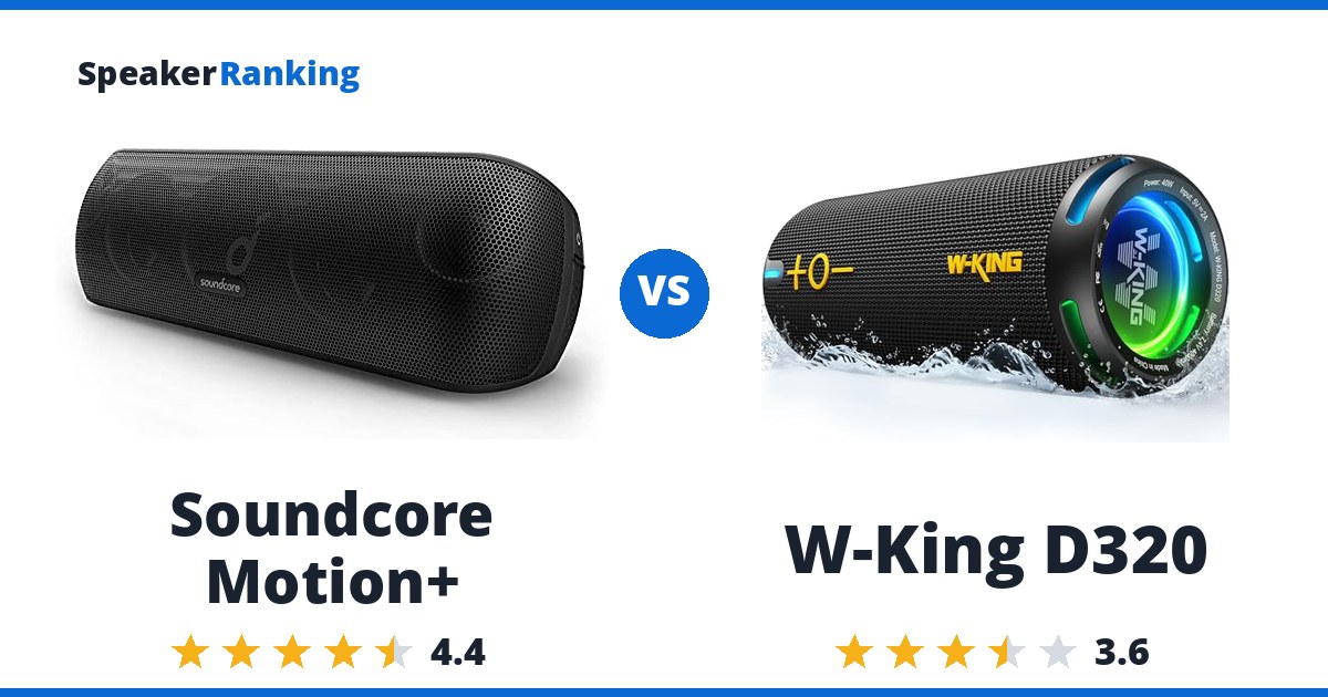 Soundcore Motion+ vs W-King D320