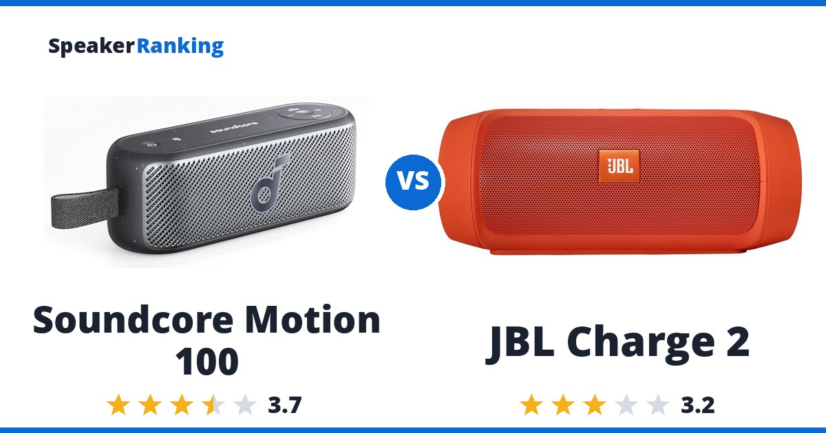 Soundcore Motion 100 vs JBL Charge 2
