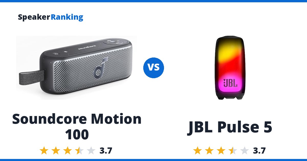 Soundcore Motion 100 vs JBL Pulse 5