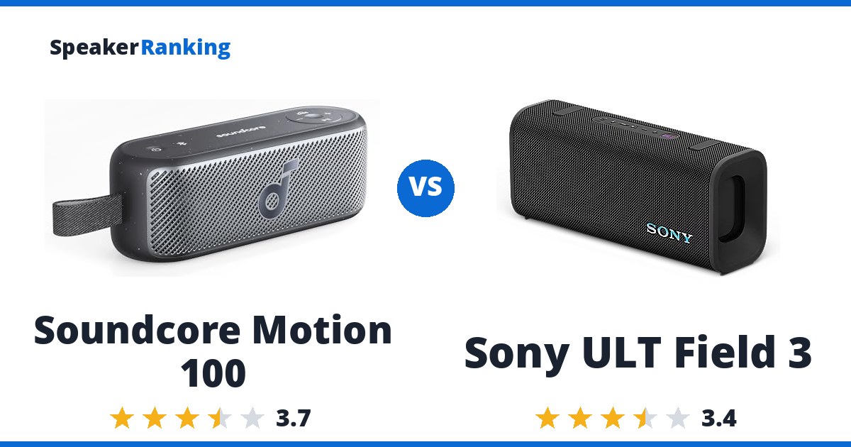Soundcore Motion 100 vs Sony ULT Field 3