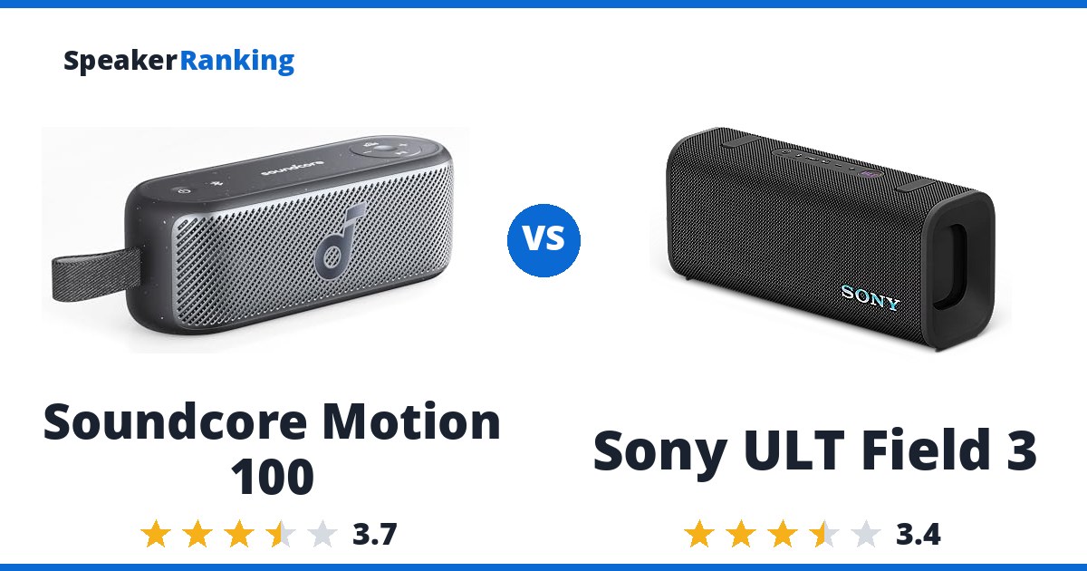 Soundcore Motion 100 vs Sony ULT Field 3